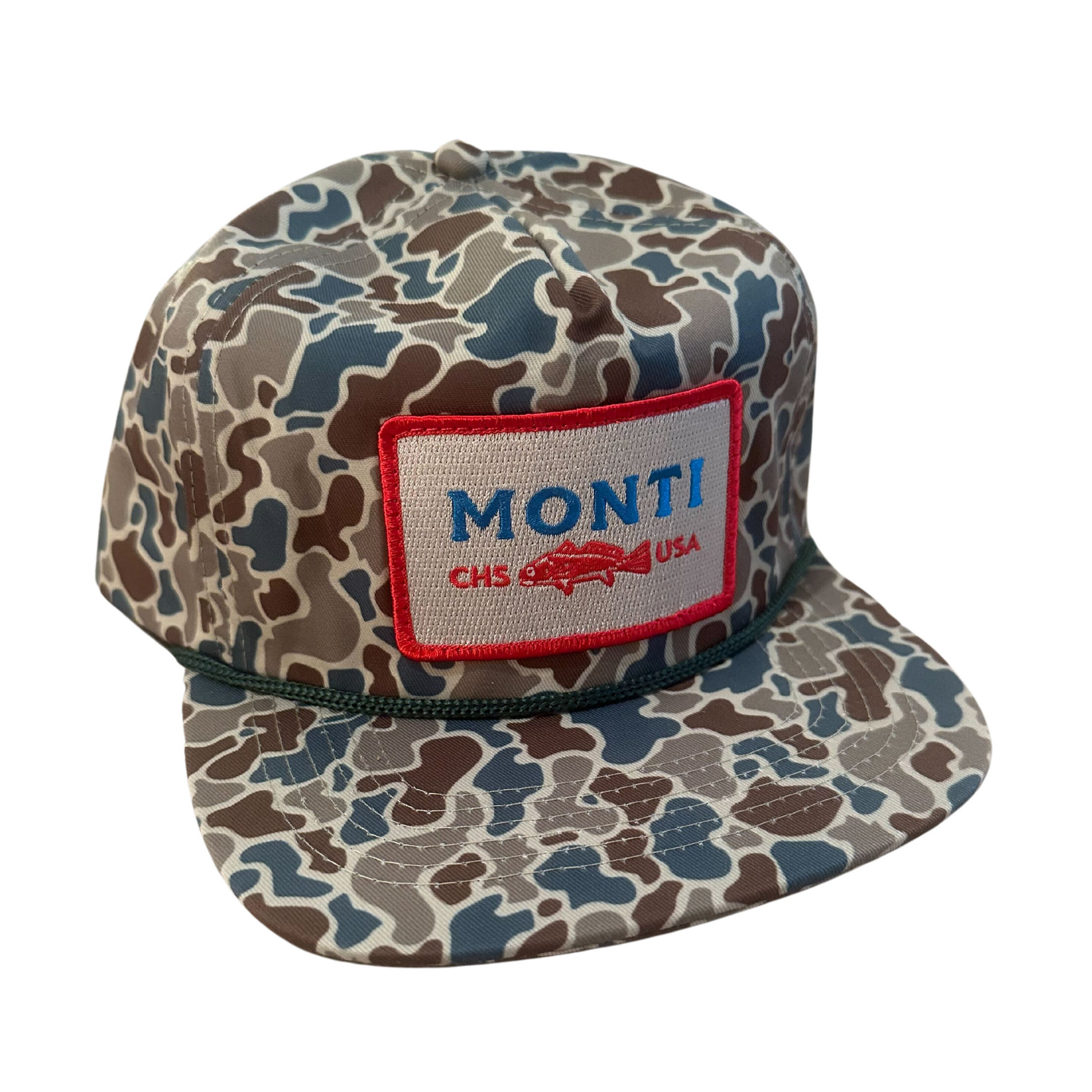Monti Coolers - Camo Hat - Blue/Brown