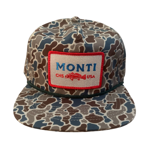 Monti Coolers - Camo Hat - Blue/Brown