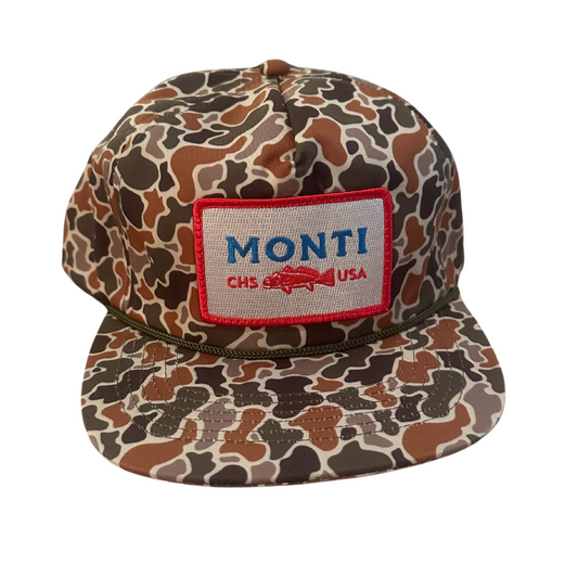 Monti Coolers - Camo Hat - Blue/Brown
