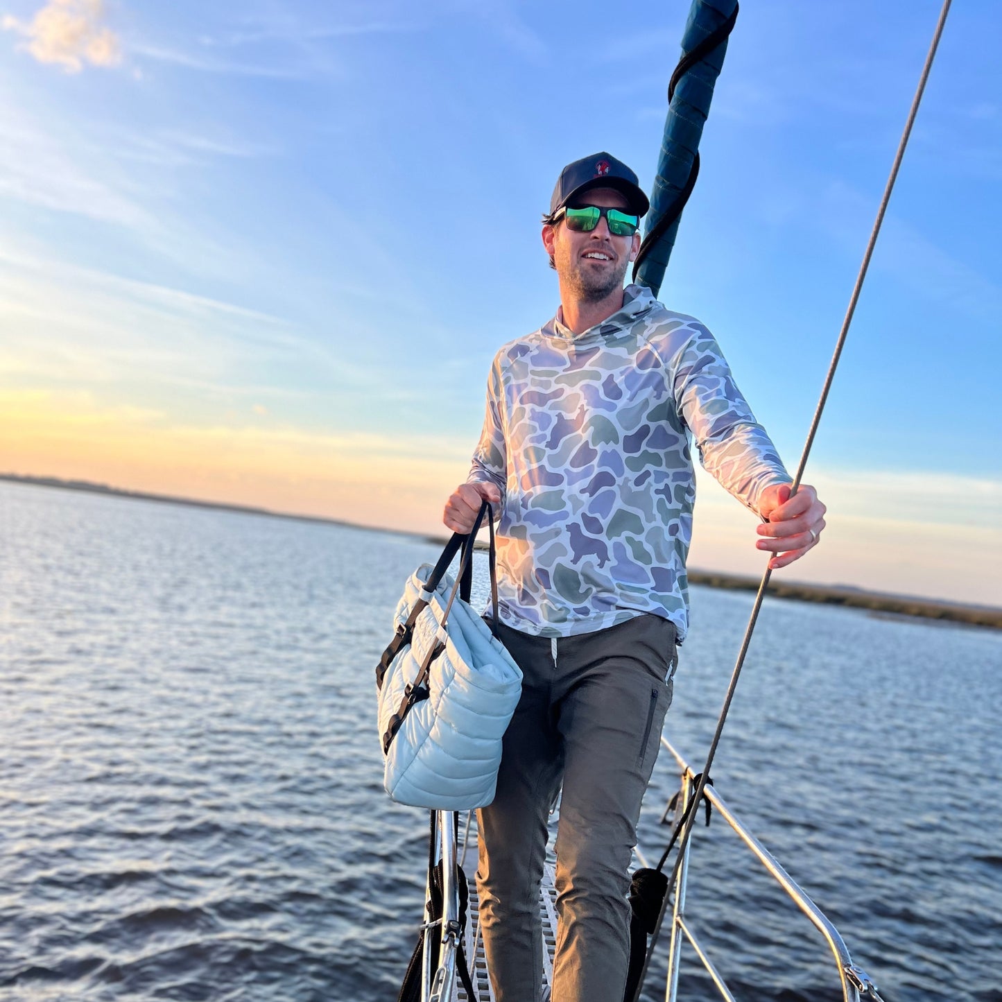 Monti Coolers - The Loyal Companion Sun Hoodie | SPF 50 - Dog Camo / XS