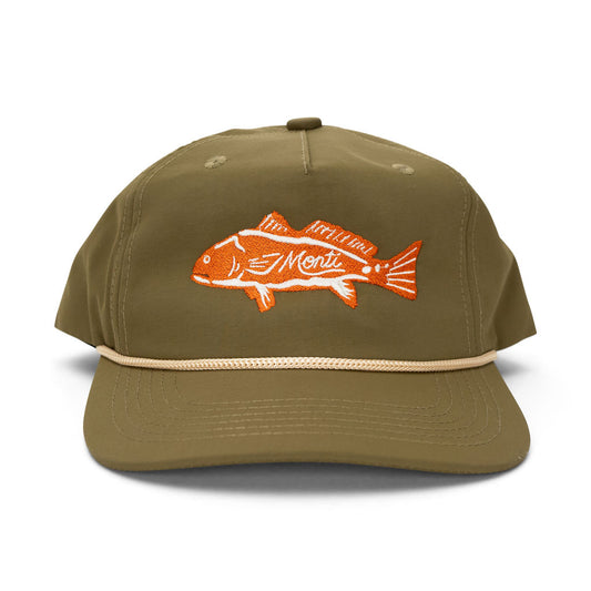 Monti Coolers - Redfish Rope Hat - Olive Green