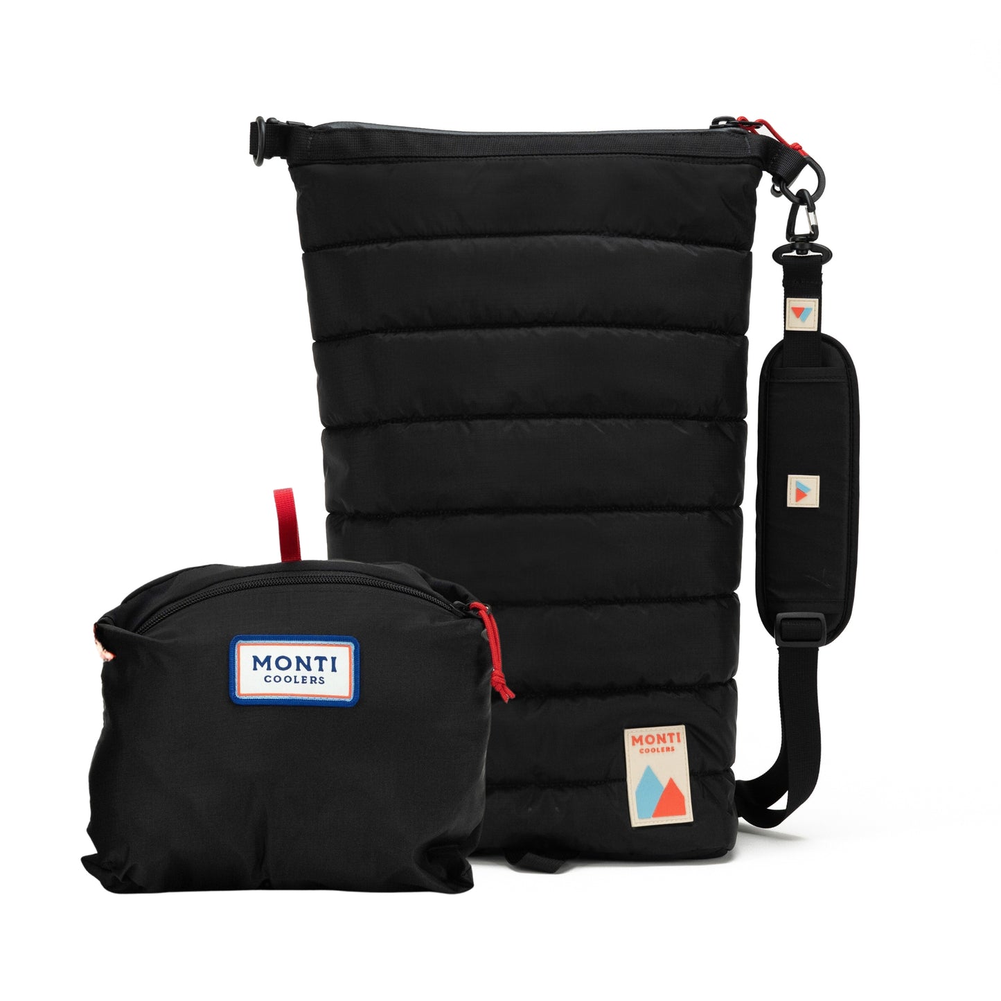 Monti Mayfly 14L High Capacity Lightweight Travel Cooler. Folds into built in stuff sack. Packable Cooler Black. 
